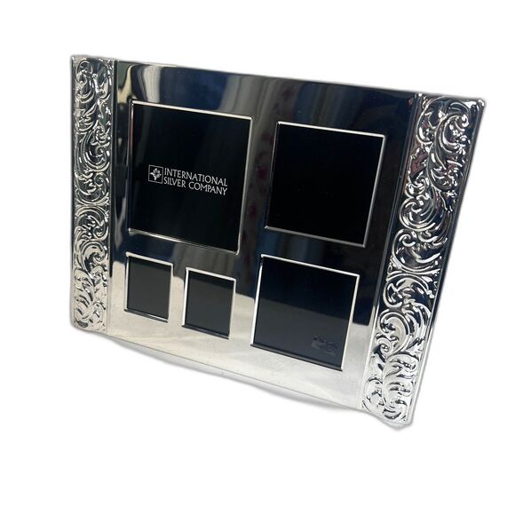 International Silver Company NEW Silverplated Collage Photo Picture Frame MCM - Picture 7 of 7